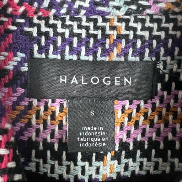 HALOGEN Plaid 3 Button Multi-color Houndstooth Jacket | Small - Picture 2 of 7